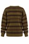 Khaki Striped 3-Color Sweater - 5330 - 2