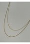 Special Edition Xp Double Thin Snake Chain Gold-Colored Necklace. - 3