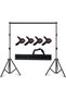 Backdrop Stand,2 * 2m/6.6 * 6.6ft Studio Backdrop Stand Bracket