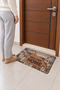 Home Patterned Doormat - Digitally Printed Floor Mat for the Entrance, Non-Slip Base.