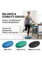 Stability Trainer Balance Pad, Oval Non-Slip Ridged Surface for Balance Exercises, Physical Therapy, Strength Training and Fitness, Available in Blue Soft, Green Firm and Black Extra-Soft - 4