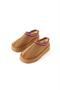 Brown Suede Women's Boots with Fur Lining, Embroidered Details, and Thick Sole. - 4
