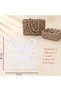 Flower Canvas Bag Motif 8X8 cm 8 Petals 10 Pieces
