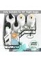 Black 2 Tier Wall Mount Corner Shower Caddy with Soap Tray Hooks - 6