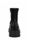 Women's Stretch Fabric Detailed Zippered Thick Sole Casual Boots - 3