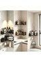 Black 2 Tier Wall Mount Corner Shower Caddy with Soap Tray Hooks - 2