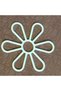 Flower Canvas Bag Motif 8X8 cm 6 Petals 10 Pieces - 3