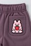 Girls' 2-Piece Sweatpants with Cute Animal Embroidery - 6