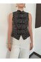 Chinese Button Sequin Vest
