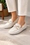 Women's Plush House Slippers with Accessories, Ballet Flats Style. - 4