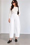 Women's Pants Barrel Pants Cloutte Pants High Stylish Boyfriend Wide Leg White Fabric Pants