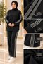 Women's Stone Embroidered Stripe Detailed Sports Tracksuit Set - 3