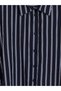 Striped Oversize Poplin Women's Shirt - 3