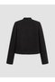 Fancy Chinese Buttoned Women's Tweed Jacket - 7