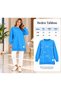 Tunic Hijab Tunic Two Thread Combed Cotton Basic Blue Color - 2