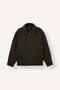 Regular Fit Polo Collar Zippered Plaid Cashmere Coat I1778Ax26Wn - 6