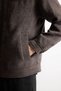 Regular Fit Polo Collar Zippered Seam Detail Coat I1896Ax26Wn - 4
