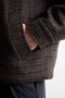Regular Fit Polo Collar Zippered Plaid Cashmere Coat I1778Ax26Wn - 4