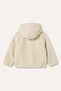 Zippered Pocket Hooded Plush Basic Cardigan for Girls, Baby H9005A526Au. - 2