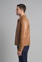 Regular Fit Shirt Collar Buttoned Leather Jacket I1127Ax26Wn - 3
