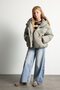 Water-Repellent Hooded Zippered Jacket for Girls E9980A826Au - 2