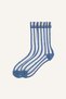 Women's Striped Tulle Long Socks I4464Axns - 2
