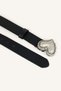 Women's Buckled Faux Leather Jean Belt H7327Axns - 3