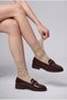 Women's Long Socks with Lace Detail I4463Axns - 2