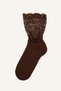 Women's Long Socks with Lace Detail I4463Axns - 5