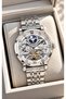 Automatic (Battery-Free), Silver Steel Strap, White Dial, Men's Wristwatch + Bracelet - 2