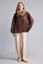Fur-Collar Oversized Zippered Twill Short Trench Coat H8573Ax26Wn - 2