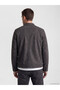 Regular Fit High Collar Suede Coat - 3