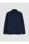 Men's Zippered Sweatshirt with Stand Collar