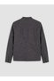 Regular Fit High Collar Suede Coat - 5