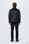 Men's Water and Wind Resistant Goose down Filled Black Coat with Suede Details - 4