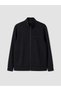 Men's Zippered Sweatshirt with Stand Collar - 5