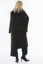 Khaki Wool Coat with Scarf Detail - 5