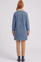 Faux Fur Collar Anorak Jacket, Blue. - 4