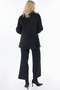 Fur Collar Wool Coat Black - 5