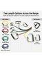 Professional Resistance Tubing with Hard PVC Handles, Latex Exercise Tube for Strength Training, Stretching, Flexibility and Rehabilitation, 48 or 50 Inch, Multiple Resistance Levels - 3