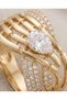 Oval, Definitely a Ring with a Detailed Zircon Stone Design.