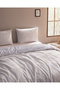 Lison Double Bed 100% Cotton Printed Fitted Sheet Set - Blue/Beige. - 3