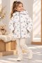 Girls' Water-Repellent Fluffy Hooded Coat - 2