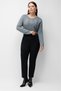 Elastic waist tight leg trousers