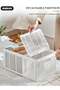 Clothes Organizer for Wardrobe, Folding Closet Storage Box, Stackable Clothes Organizer Box D - 5