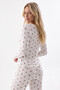 Cream Pointel Cherry Pajama Set - 3