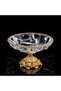 Golden Elegance Crystal Bowl