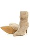 Genuine Suede Leather, Thin Heel, Mink Fur Women's Boots - Zb520 - 5