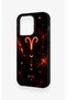 iPhone 15 Pro Compatible Silicone Case with a Zodiac Sign of Aries Design. - 4