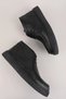 Men's Genuine Leather Casual Derby Ankle Boots Cz.100 Black. - 4
